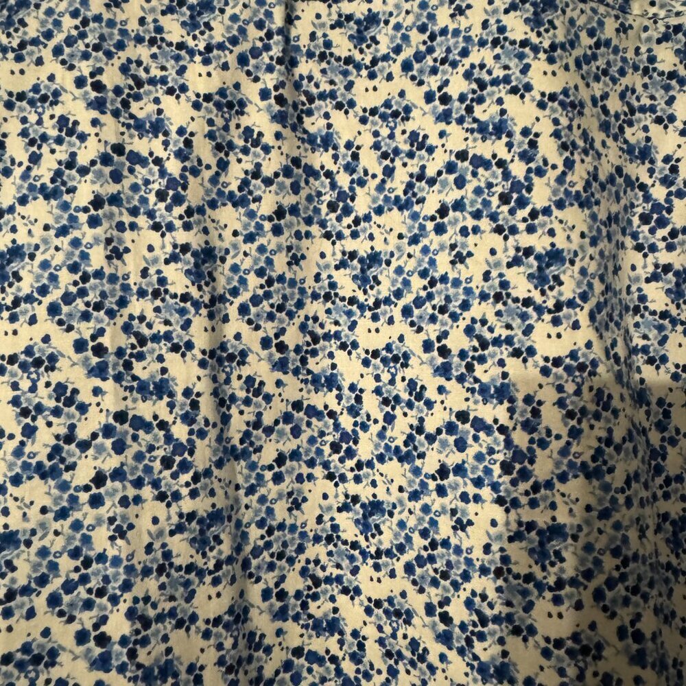 Mens Taylor Byrd Collection Long Sleeve Button Down Blue Floral - Picture 4 of 4